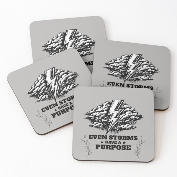 Item preview, Even Storms Have a Purpose – Vintage Lightning Bolt  Storm Cloud Graphic Tee designed and sold by VaultVibes.