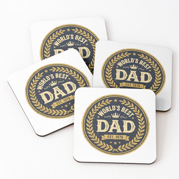 Item preview, World's Best Dad Est 1978 Vintage Badge Father's Day Gift designed and sold by VaultVibes.