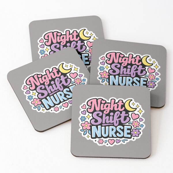 Item preview, Night Shift Nurse Floral Sticker | Nurse Gift | Nurse Life designed and sold by VaultVibes.
