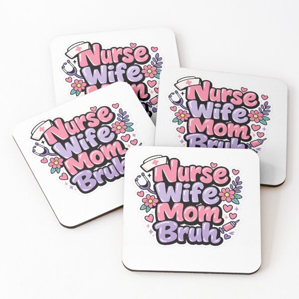 Item preview, Nurse Wife Mom Bruh Sticker | Funny Nurse Gift | Nurse Life designed and sold by VaultVibes.