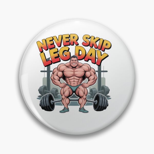 Item preview, Never Skip Leg Day – Funny Cartoon Bodybuilder Gym Shirt designed and sold by Glamour Gaze .