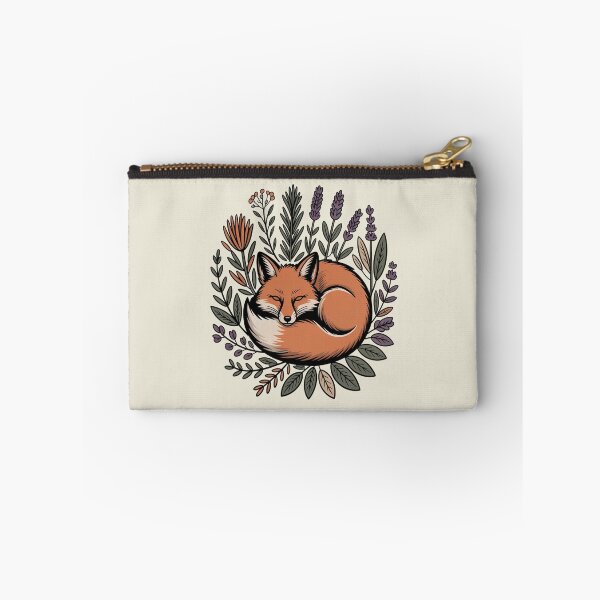 Item preview, Sleeping Fox in Herbs Lavender Botanical Art designed and sold by AlexandraSand.