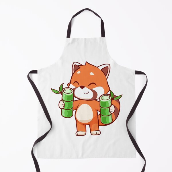 Item preview, Cute Red Panda Holding Green Bamboo Stalks designed and sold by Andreaster.