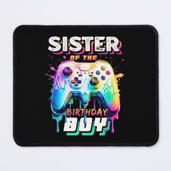 Item preview, Sister of the Birthday Boy Neon Gamer Party Controller designed and sold by FGTV2021.