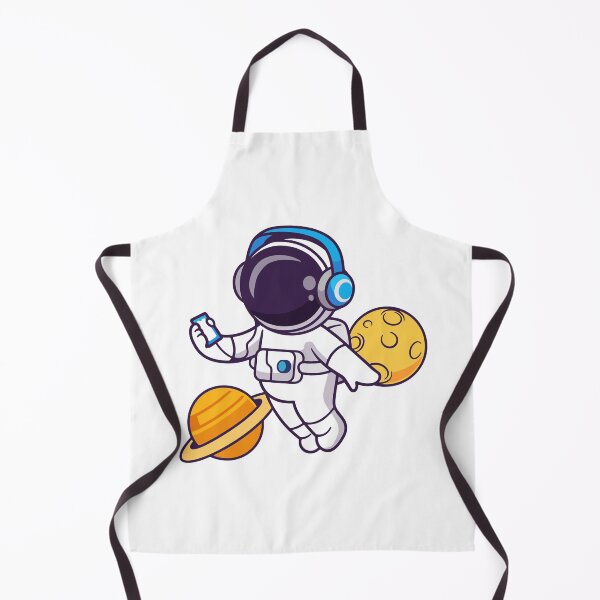 Item preview, Cute Astronaut Floating in Space with Headphones and Planets designed and sold by Andreaster.
