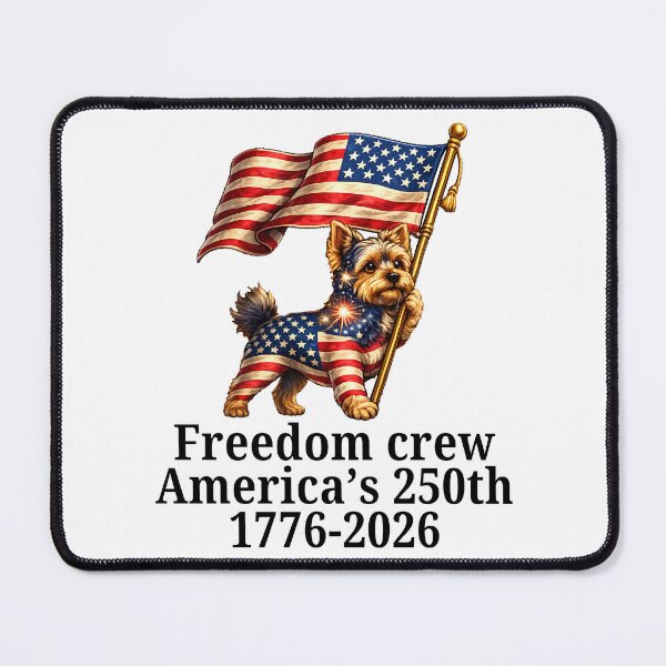 Item preview, Patriotic Yorkie Dog American Flag 4th of July Puppy USA T-Shirt designed and sold by Teetreasure2.