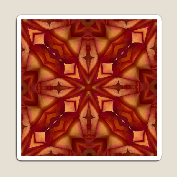 Item preview, Geometric Red roses. botanical dream patterns in redt colors. designed and sold by Jonnekesart.