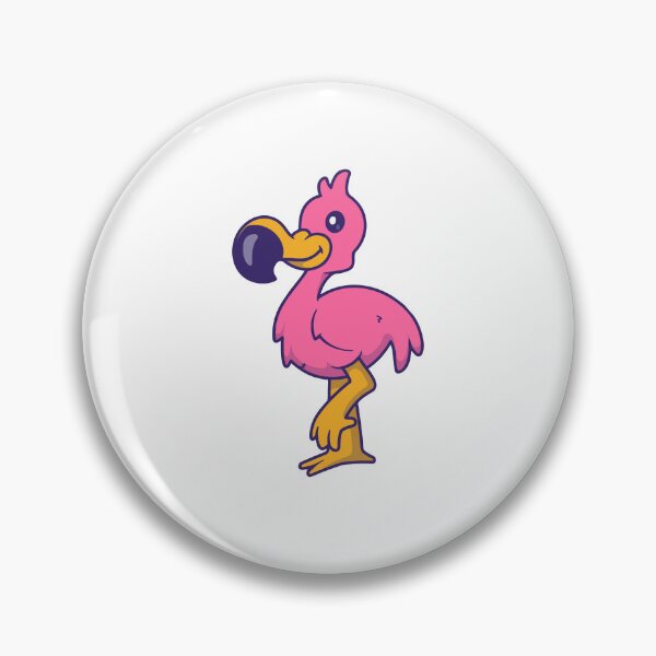 Item preview, Cute Pink Flamingo Bird Cartoon Illustration designed and sold by Andreaster.