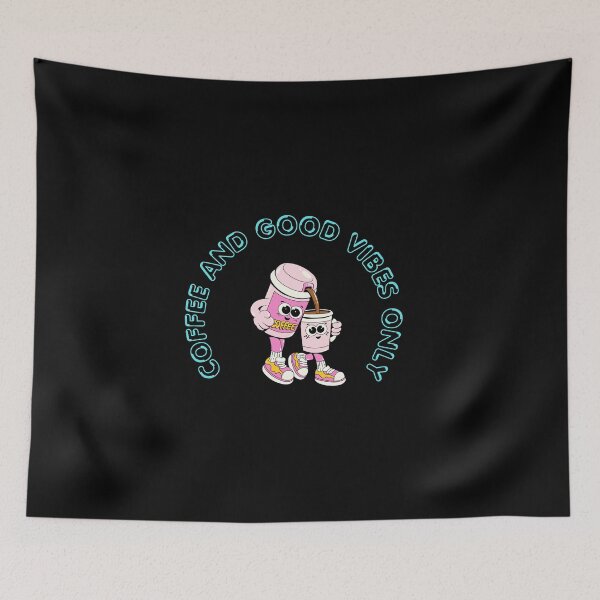 Item preview, Coffee and good vibes only cute cartoon designed and sold by creativerooney.