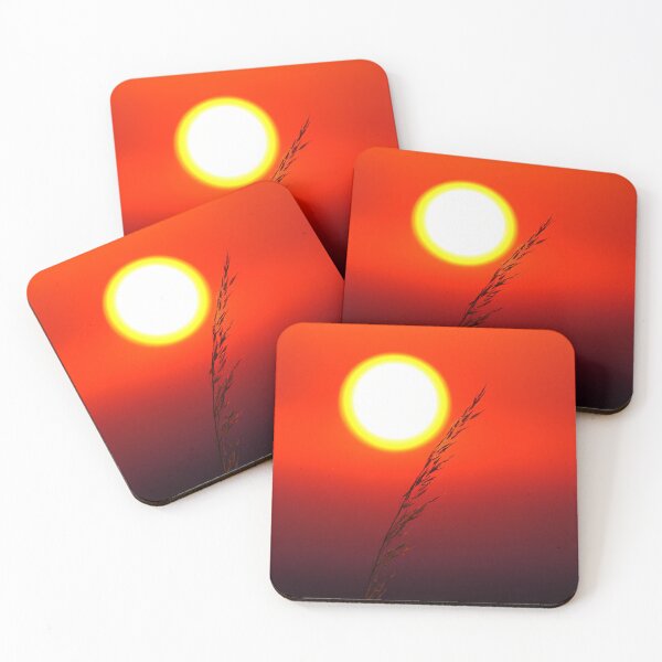 Item preview, Sunset Glow with Silhouette Grass designed and sold by M.ALK.Watercolor.