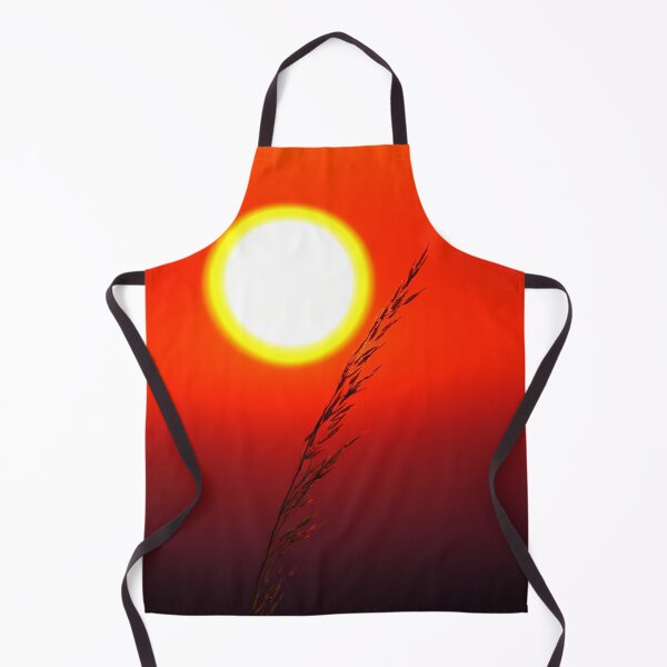 Item preview, Sunset Glow with Silhouette Grass designed and sold by M.ALK.Watercolor.