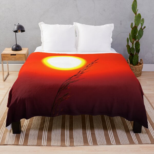 Item preview, Sunset Glow with Silhouette Grass designed and sold by M.ALK.Watercolor.