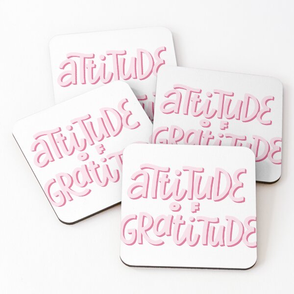 Item preview, Attitude Of Gratitude Positive Mindset Quote Design designed and sold by A Little Unhinged.