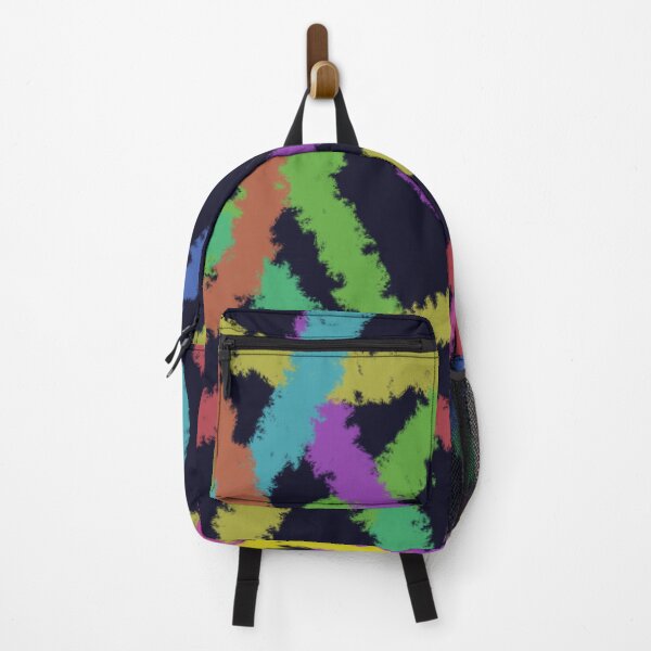 Item preview, Neon Abstract Brush Stroke Pattern Dark Background Colorful Art designed and sold by Desolaa_Arts.
