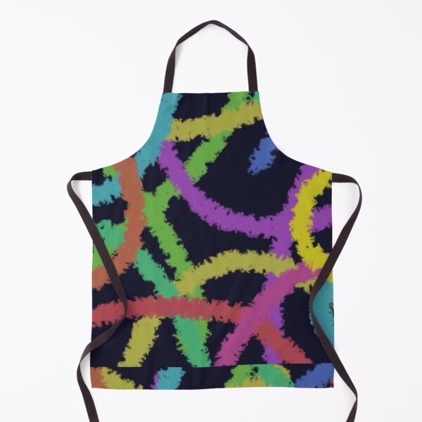 Item preview, Neon Abstract Brush Stroke Pattern Dark Background Colorful Art designed and sold by Desolaa_Arts.