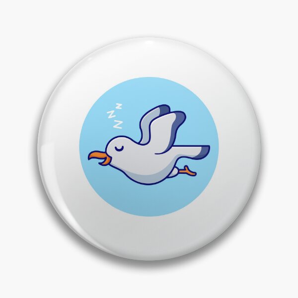 Item preview, Cute Sleeping Seagull Flying in Sky designed and sold by Andreaster.