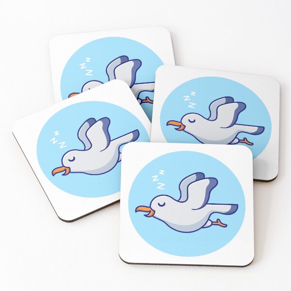Item preview, Cute Sleeping Seagull Flying in Sky designed and sold by Andreaster.