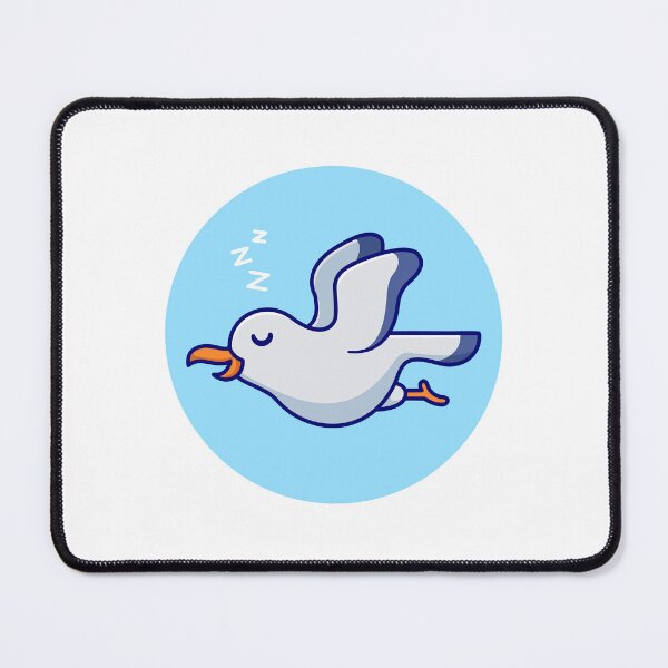 Item preview, Cute Sleeping Seagull Flying in Sky designed and sold by Andreaster.