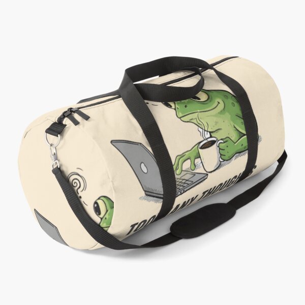 Item preview, Funny Too Many Thoughts Frog Sticker - Cute Overthinking Frog T-Shir designed and sold by ZyxDes.