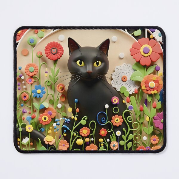 Item preview, Klimt Cat in Flower Garden designed and sold by Vicky Brago-Mitchell®.