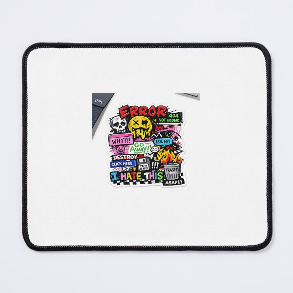 Item preview, ERROR – Digital Chaos Sticker designed and sold by GUINewAlex.