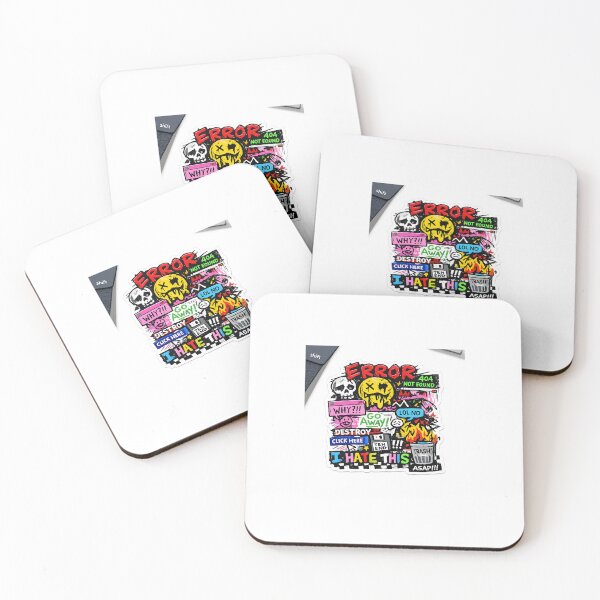 Item preview, ERROR – Digital Chaos Sticker designed and sold by GUINewAlex.