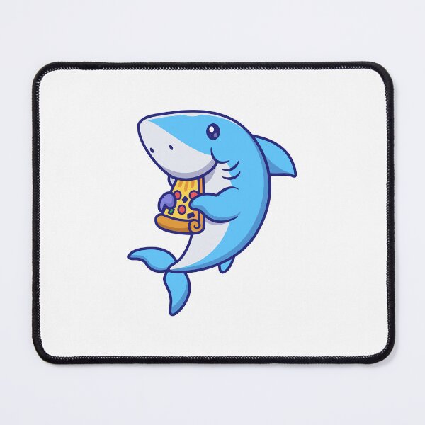 Item preview, Funny Shark Eating Pizza Slice designed and sold by Andreaster.