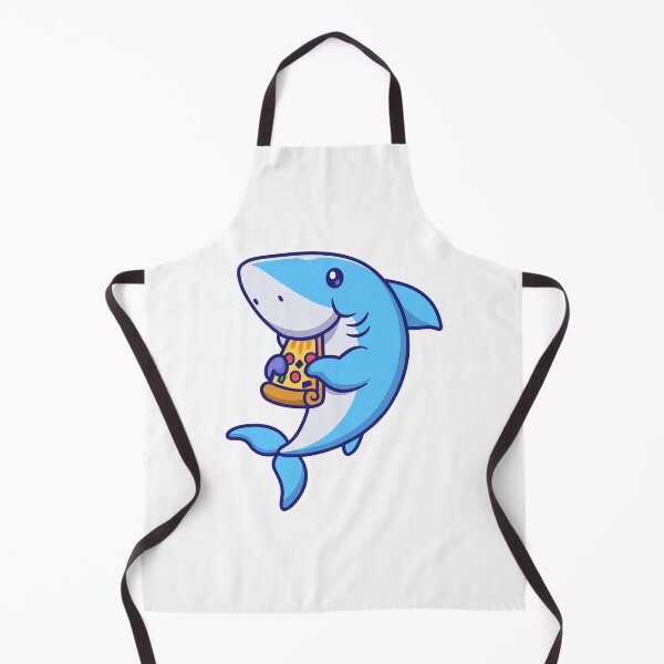 Item preview, Funny Shark Eating Pizza Slice designed and sold by Andreaster.