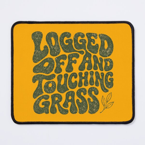 Item preview, Logged Off and Touching Grass Retro 70s Nature Shirt designed and sold by PhylonBoxx.