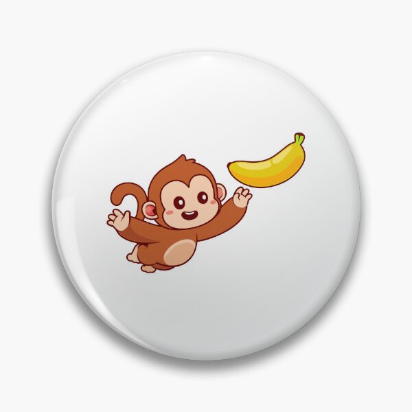 Item preview, Cute Happy Monkey Reaching for Banana designed and sold by Andreaster.