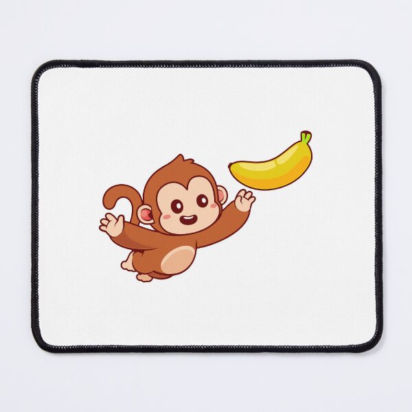 Item preview, Cute Happy Monkey Reaching for Banana designed and sold by Andreaster.