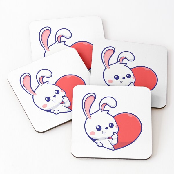 Item preview, Cute Bunny Finger Heart K-Pop Love designed and sold by Andreaster.