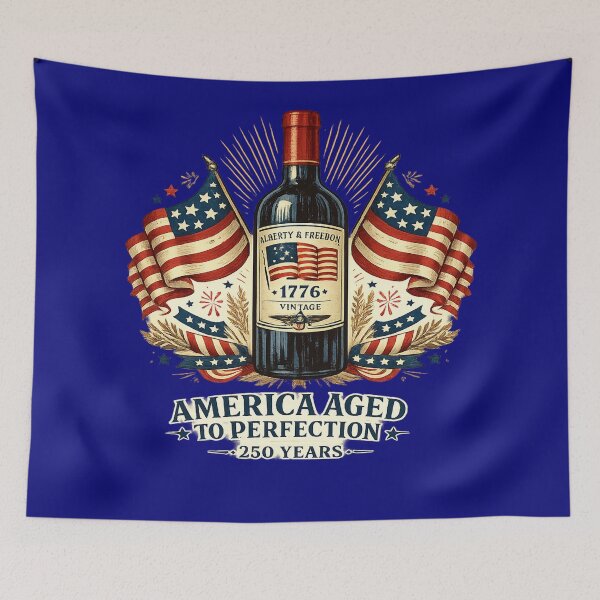 Item preview, America Aged to Perfection 250th Anniversary Wine designed and sold by hogardevinos22.