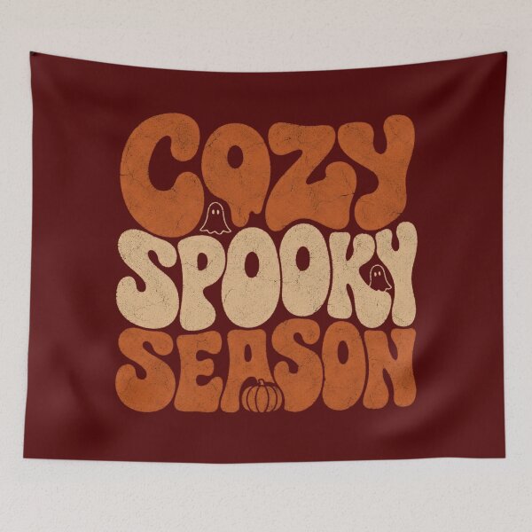 Item preview, Cozy Spooky Season Retro Halloween Typography Shirt designed and sold by PhylonBoxx.
