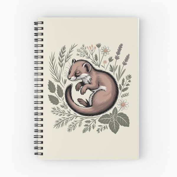 Item preview, Sleeping Weasel in Lavender Vintage Botanical Art designed and sold by AlexandraSand.