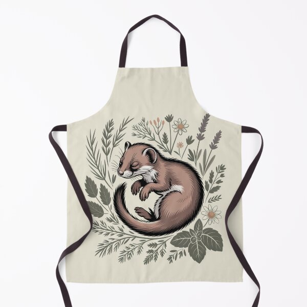 Item preview, Sleeping Weasel in Lavender Vintage Botanical Art designed and sold by AlexandraSand.