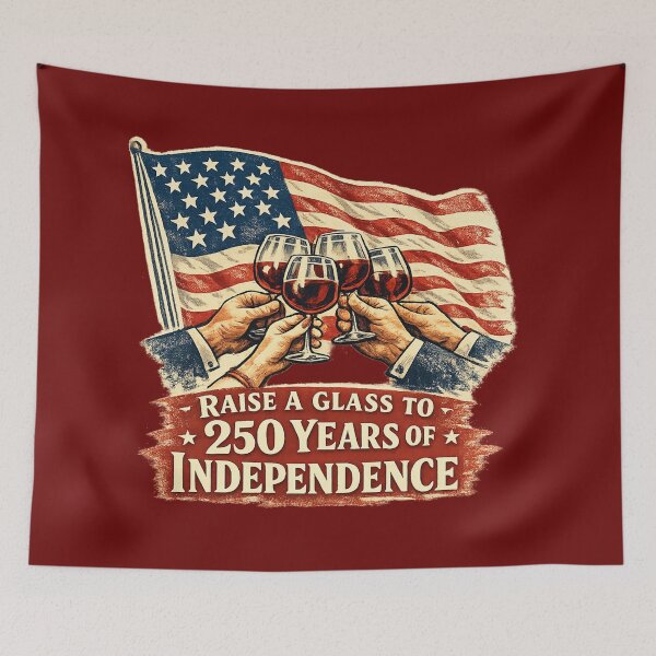 Item preview, 250 Years of Independence Patriotic Wine Toast designed and sold by hogardevinos22.