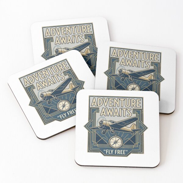 Item preview, Adventure Awaits Retro Monoplane Compass Design designed and sold by GiggleInkTees.