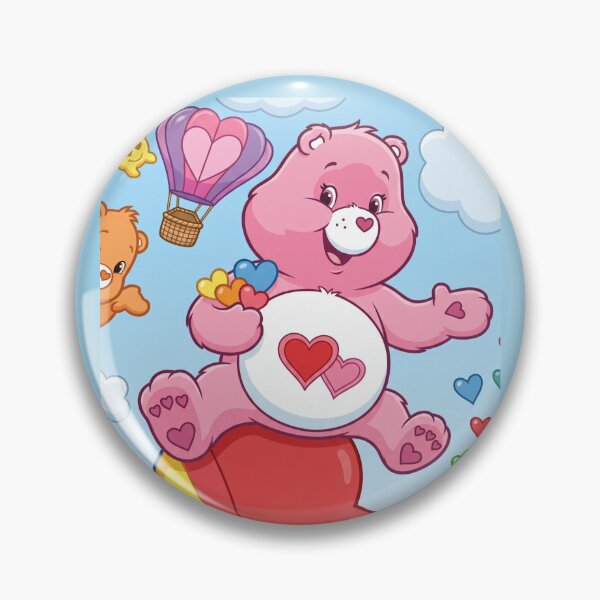 Item preview, Pink Bear on a Giant Rainbow Heart designed and sold by dyrestald.