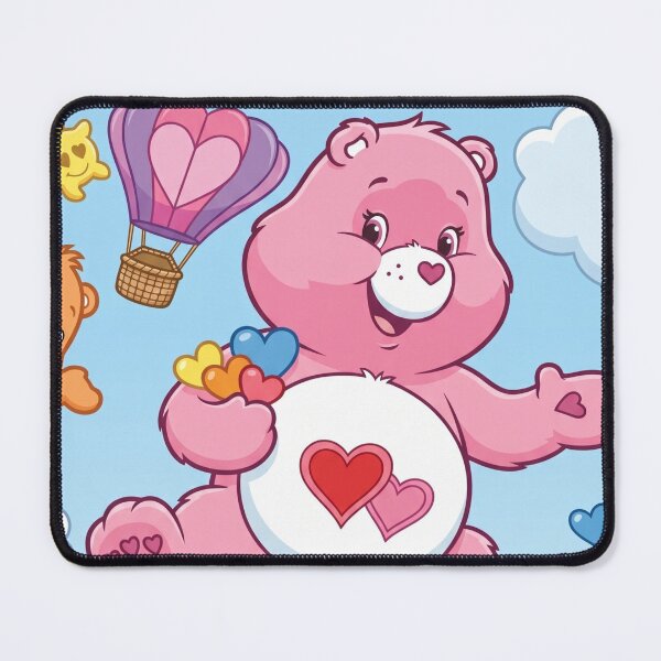 Item preview, Pink Bear on a Giant Rainbow Heart designed and sold by dyrestald.