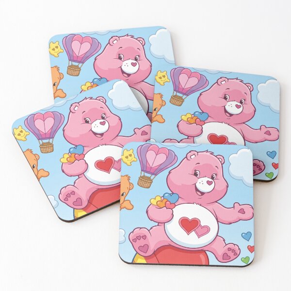 Item preview, Pink Bear on a Giant Rainbow Heart designed and sold by dyrestald.