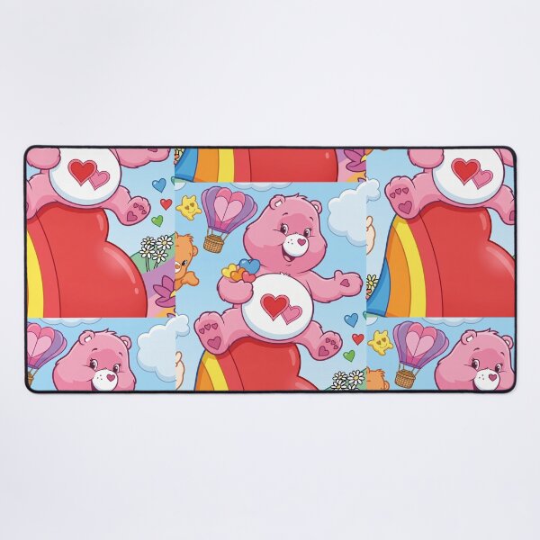 Item preview, Pink Bear on a Giant Rainbow Heart designed and sold by dyrestald.