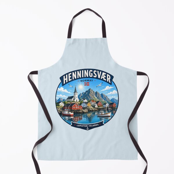Item preview, Henningsvær, Norway - Lofoten Islands Coastal Village designed and sold by Myra365Art.