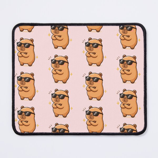 Item preview, Capybara with Sunglasses Kawaii Cartoon designed and sold by ChosmahDrawing.
