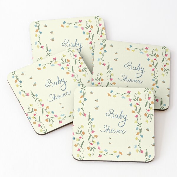 Item preview, Baby Shower Watercolour Floral Watercolour Illustration  designed and sold by LLilyArt.