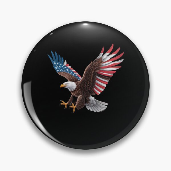 Item preview, American Flag Bald Eagle Patriotic Eagle 4th of July USA designed and sold by TyraYoung.