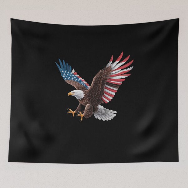 Item preview, American Flag Bald Eagle Patriotic Eagle 4th of July USA designed and sold by TyraYoung.