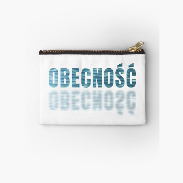 Item preview, Obecnosc Polish Word Mirrored Water Typography designed and sold by LekkieStudioArt.
