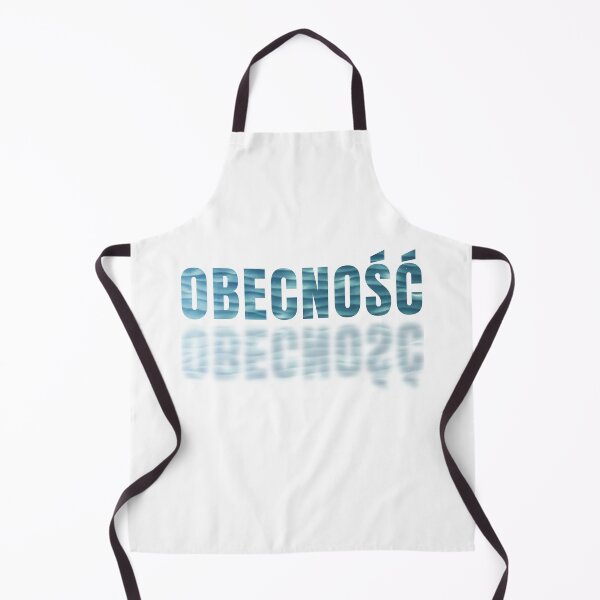 Aperçu de l'œuvre Obecnosc, mot polonais, typographie de l'eau miroir créée et vendue par LekkieStudioArt.