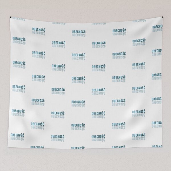 Item preview, Obecnosc Polish Word Mirrored Water Typography designed and sold by LekkieStudioArt.